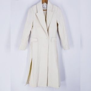 Reiss Wool Cashmere Cream Long Coat
